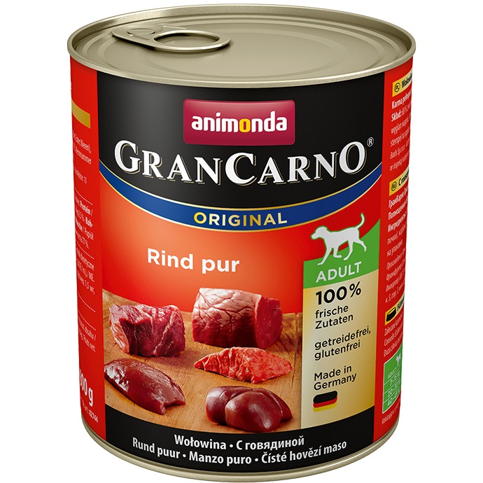 Animonda GranCarno Original Cibo Umido per Cani Adulto Manzo 800 g