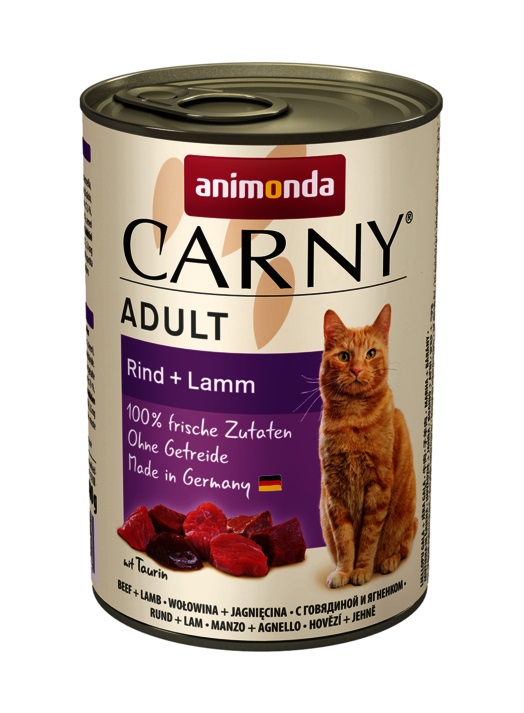 ANIMONDA Carny Adult Manzo e Agnello - Cibo Umido per Gatti - 400g