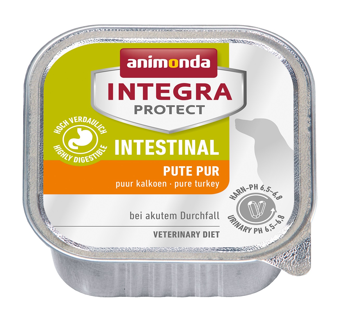 animonda Integra Protect - Alimento umido dietetico per cani Intestinal con puro tacchino - 150 g (disponibile in set da 6, 12 o 24)