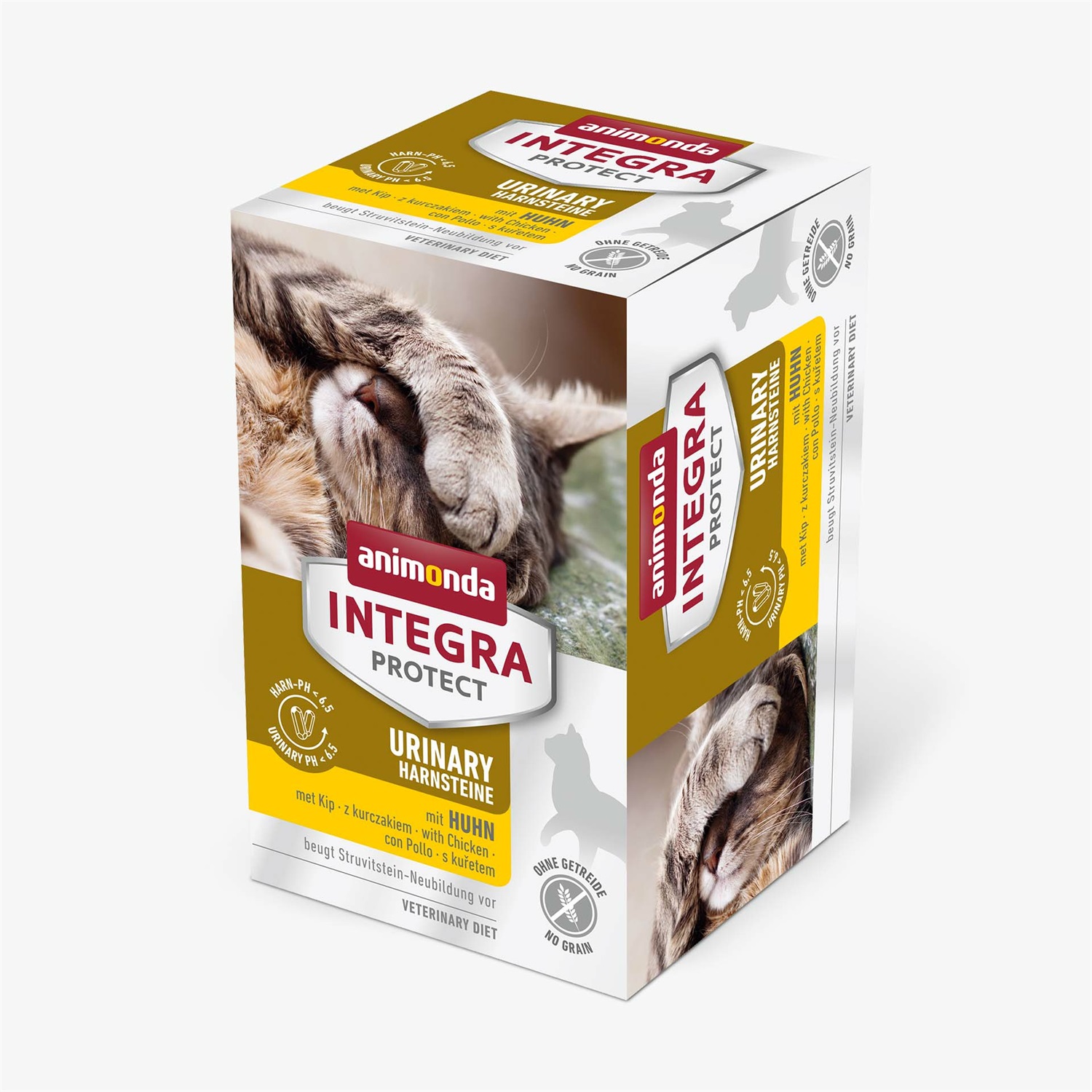 Animonda Integra Protect Adult Urinary Struvite Cibo Umido per Gatti con Pollo - Dietetico, Senza Cereali, 6 x 100 g o 24 x 100 g