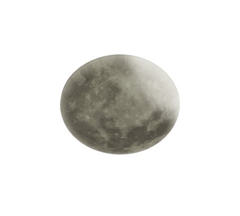 Trio Leuchten Lampada da Soffitto LED 22 W Bianco Ø 40 cm con Motivo a Luna, 3000K, 2000 Lumen