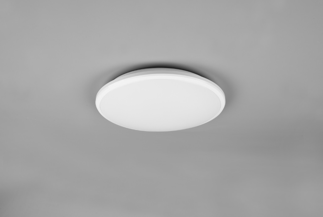 TRIO LIMBUS Plafoniera LED Dimmerabile 20,5 W, 4000K, 2400 Lm, Ø 34,7 cm, Plastica Bianco Opaco