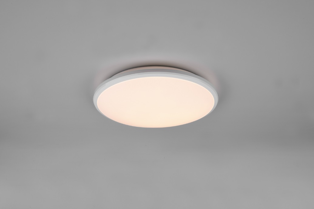 TRIO LIMBUS Plafoniera LED Dimmerabile 20,5 W, 4000K, 2400 Lm, Ø 34,7 cm, Plastica Bianco Opaco
