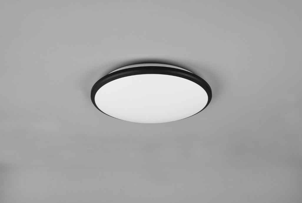 Trio Lighting LIMBUS Plafoniera LED 20,0 W Dimmerabile D.35cm Legno Naturale Plastica Bianco Opaco
