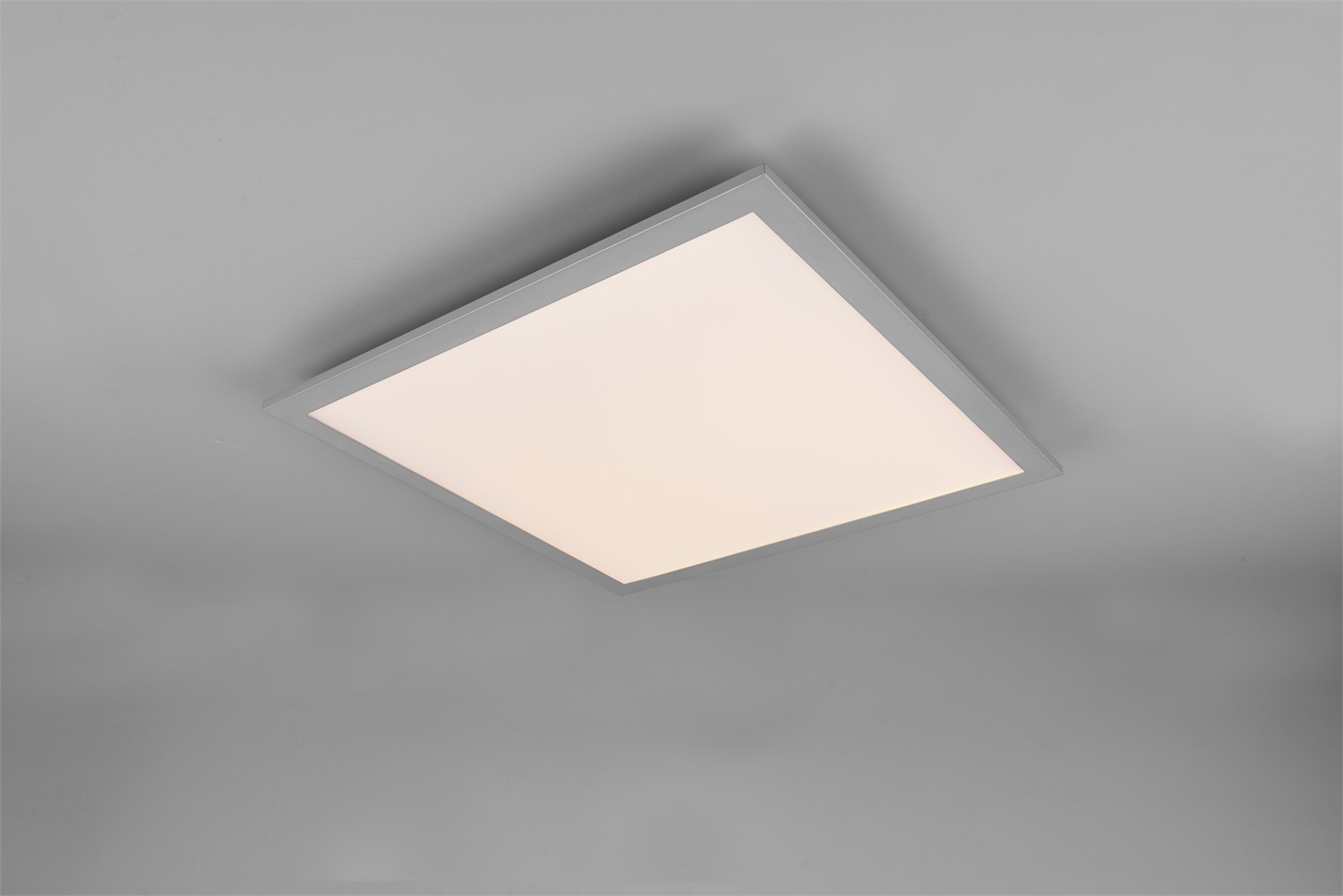 Trio Lighting Plafoniera LED Alpha 45x45 cm Titanio Metalizzato 18 W 3000 K 2300 Lumen