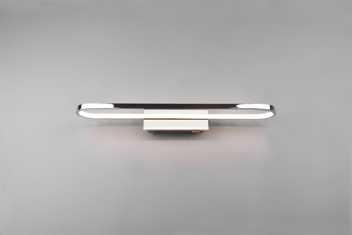 Trio Leuchten Gianni Applique da Bagno LED 22W 2700Lm 3000K Metallo Cromo con Interruttore IP44 - Larghezza 60cm