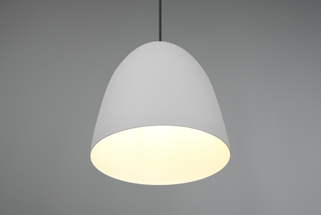 Trio Lighting Sospensione Tilda in Metallo Grigio Ø25cm E27 40W Regolabile in Altezza
