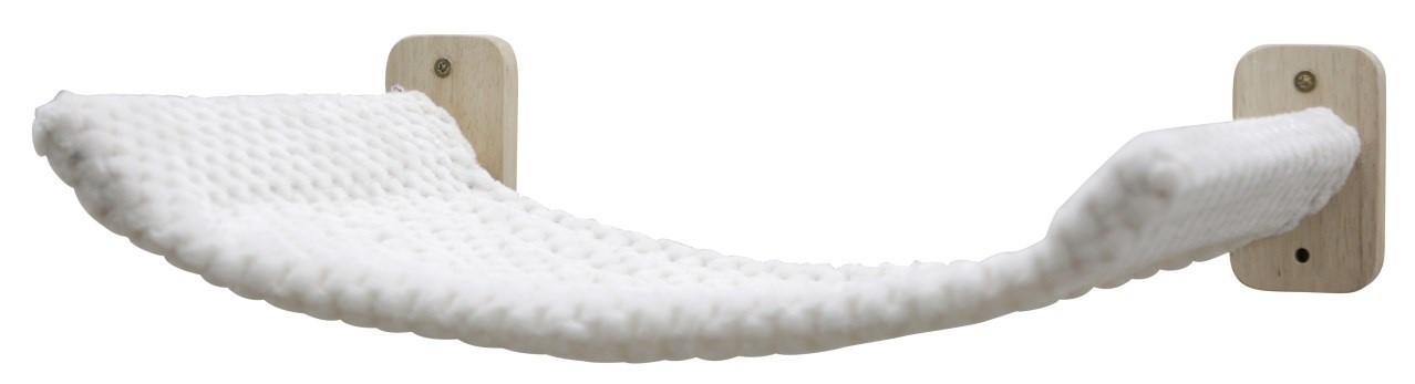 Kerbl Pet Pareti da Arrampicata per Gatti - Set da 4 Pezzi in Legno Massiccio con Gradini e Lettino