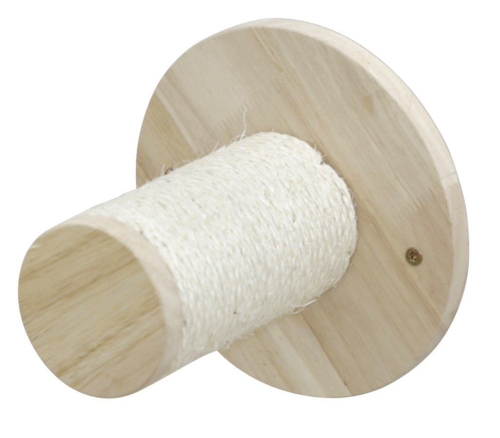 Kerbl Pet Pareti da Arrampicata per Gatti - Set da 4 Pezzi in Legno Massiccio con Gradini e Lettino