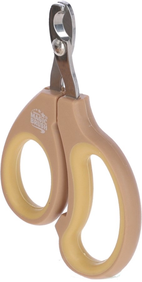 MagicBrush Forbici per Unghie e Artigli - Acciaio Inox, Maniglie Antiscivolo, Ideali per Cani, Gatti e Roditori