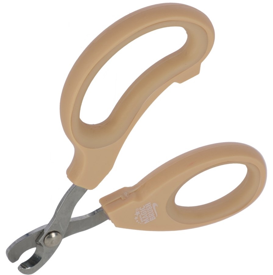 MagicBrush Forbici per Unghie e Artigli - Acciaio Inox, Maniglie Antiscivolo, Ideali per Cani, Gatti e Roditori