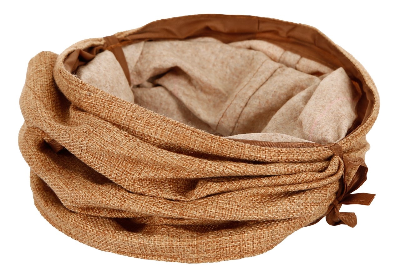 Kerbl Pet Tunnel da Rosicchiare in Lino - Ø 18 x L 50 cm, per Conigli, Porcellini d'India e Gatti di Piccola Taglia