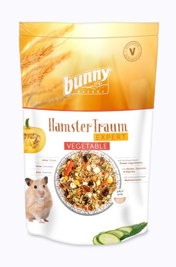 Bunny Nature Hamster Dream Expert Cibo per Criceti Vegetali 500 g