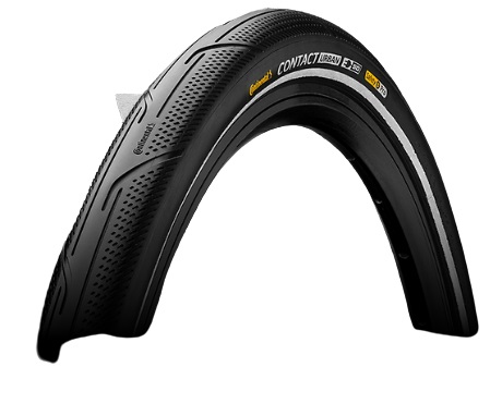 Continental Contact Urban SafetyPro Pneumatico Tubeless 28x1.60 per Città e Trekking - Nero