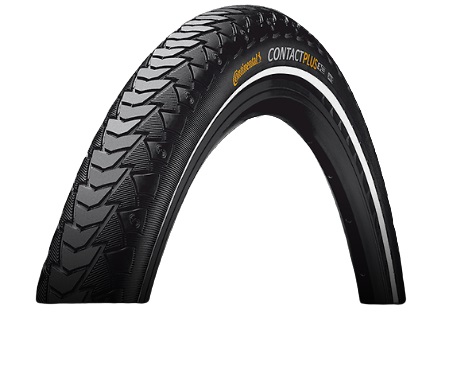 Continental Contact Plus Pneumatico Città/Trekking Unisex Adulto 28 x 1 5/8 x 1 1/8 Nero - Prodotto Affidabile e Facile da Usare