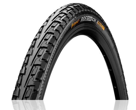 Continental Ride Tour 27x1 1/4'' Pneumatico Tubeless Ready per Città e Trekking - Nero