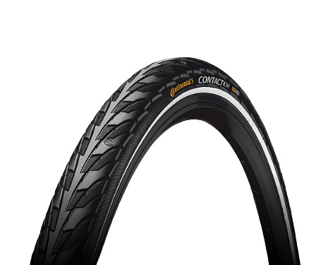 Continental Contact Reflex Pneumatico Tubolare 28x1 3/8x1 5/8'' (37-622) Nero per Città/Trekking