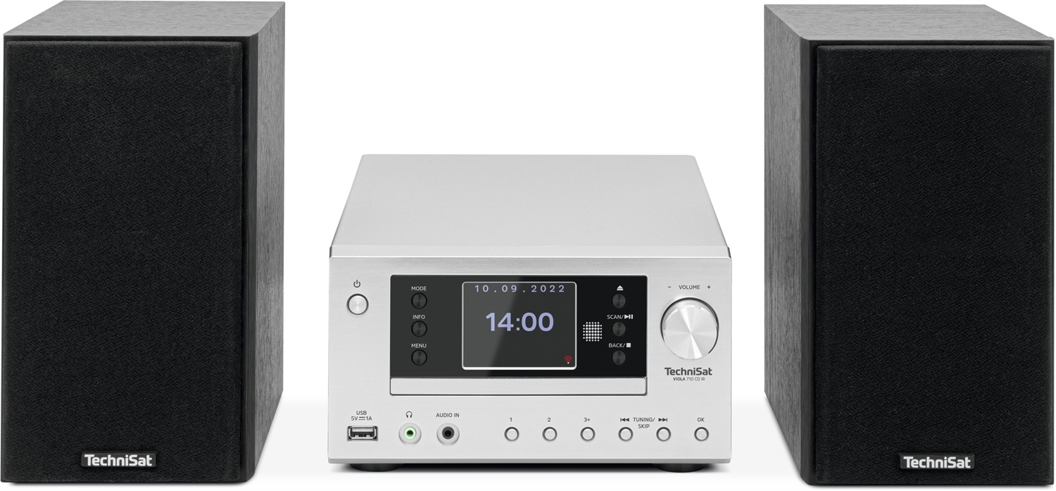 TechniSat VIOLA 710 CD IR - Impianto Hi-Fi compatto con radio Internet, DAB , lettore CD e Bluetooth