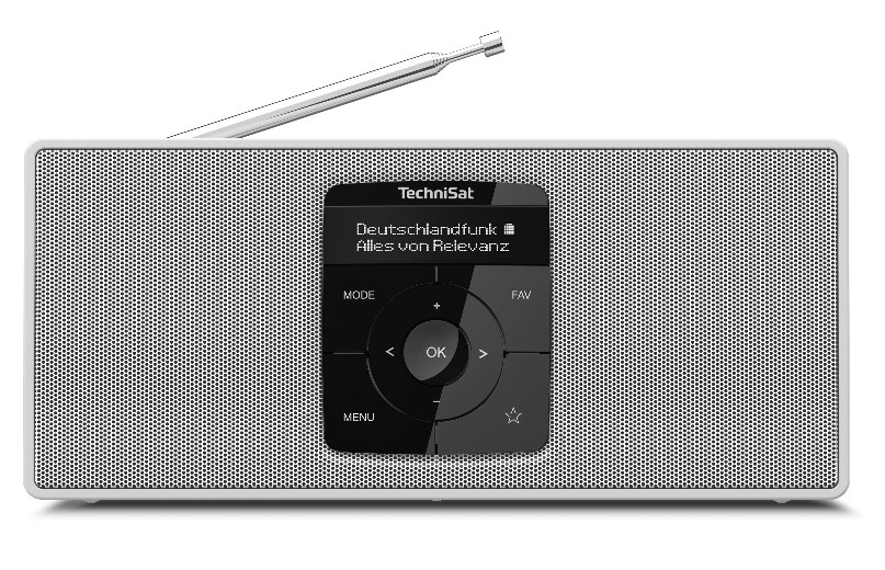 TechniSat DIGITRADIO2S Radio Portatile Digitale DAB/FM con Bluetooth - Bianco