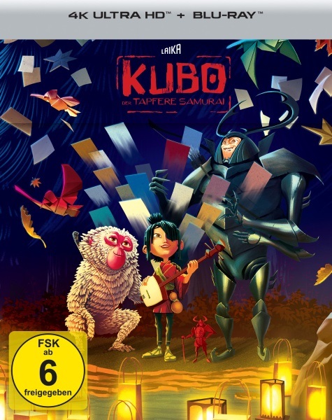 Plaion Pictures Kubo - Der tapfere Samurai - Steelbook (4K Ultra HD) Blu-ray
