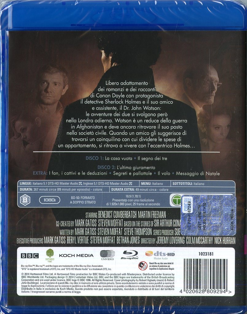Koch Media Sherlock - Stagione 3 (2 Blu-Ray) con Benedict Cumberbatch e Martin Freeman