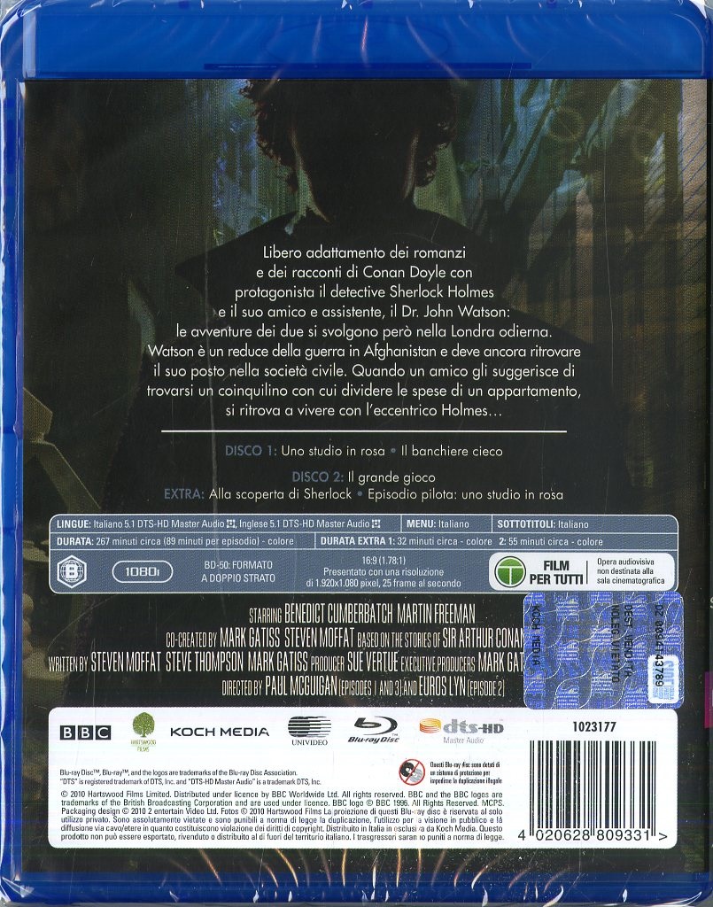 Koch Media Sherlock Stagione 1 - 2 Blu-Ray Disc con Benedict Cumberbatch