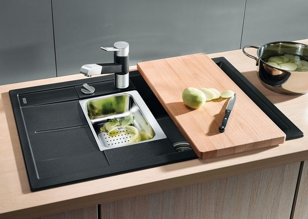 BLANCO Metra 6S Lavello da Cucina in SILGRANIT Antracite 78x50 cm con Vasca Reversibile