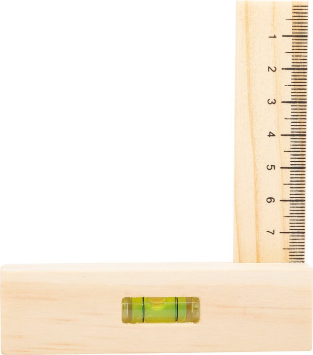 Small Foot 11505 Cassetta degli Attrezzi Nordic in Legno - Set di 32 Pezzi per Bambini, Inclusa Livella e Accessori