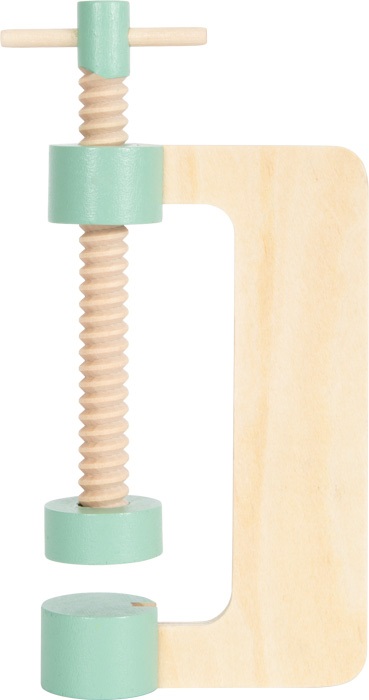 Small Foot Cassetta 2 in 1 Nordic con Attrezzi per Bambini in Legno - Gioco di Ruolo, Banco da Lavoro, Multicolore, dai 3 Anni, Modello 12213