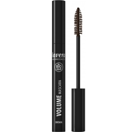 Lavera Volume Mascara Marrone - 9 ml, Volume Naturale per Ciglia Intense, Texture Vegana