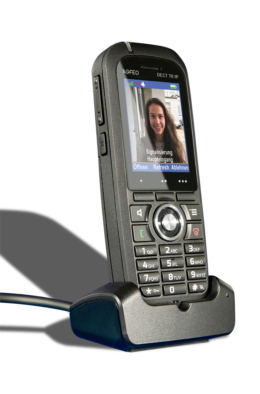 AGFEO DECT 70 IP Telefono IP Nero TFT - Cornetta Wireless, Display TFT 2