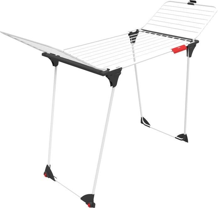 Vileda King Stendibiancheria a Ponte Pieghevole in Alluminio/Resina Bianco - Dimensioni 7 x 56.5 x 106 cm, Spazio di Stenditura di 20 m