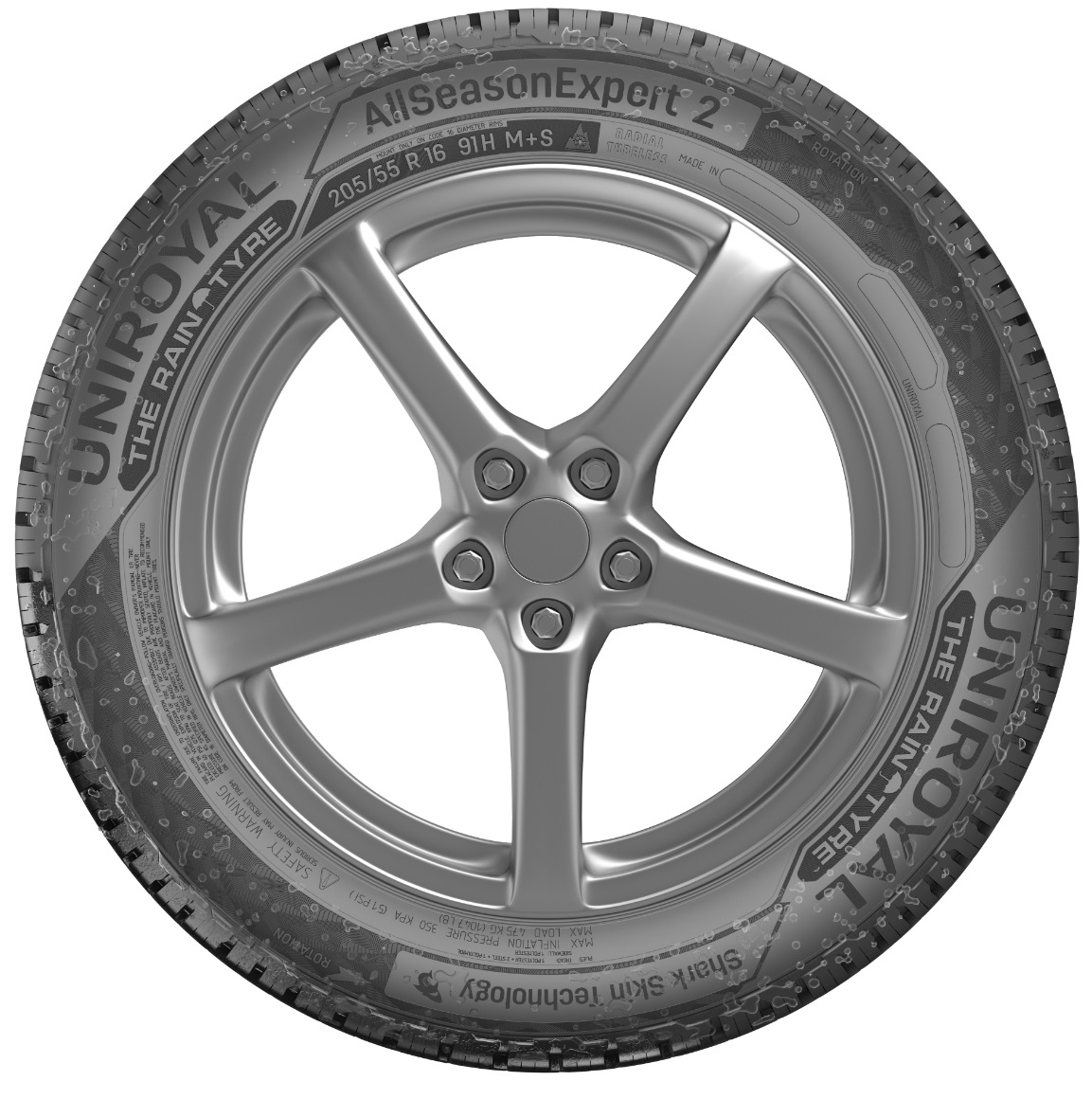 Uniroyal AllSeasonExpert 2 165/65 R14 79T M S - Pneumatico 4 stagioni, Efficienza E, Aderenza C, Rumore 71 db