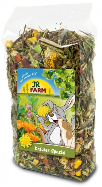 JR Farm Erbe Speciali 500 g - Spuntino Naturale Ricco di Fibre per Animali di Piccola Taglia