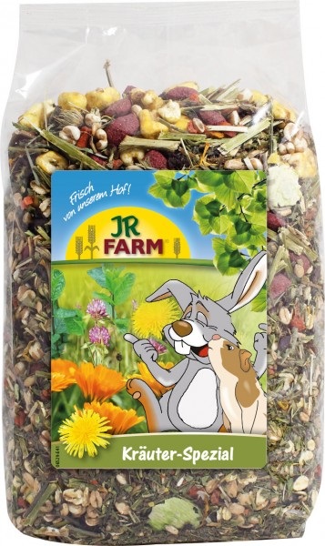 JR Farm Erbe Speciali 500 g - Spuntino Naturale Ricco di Fibre per Animali di Piccola Taglia