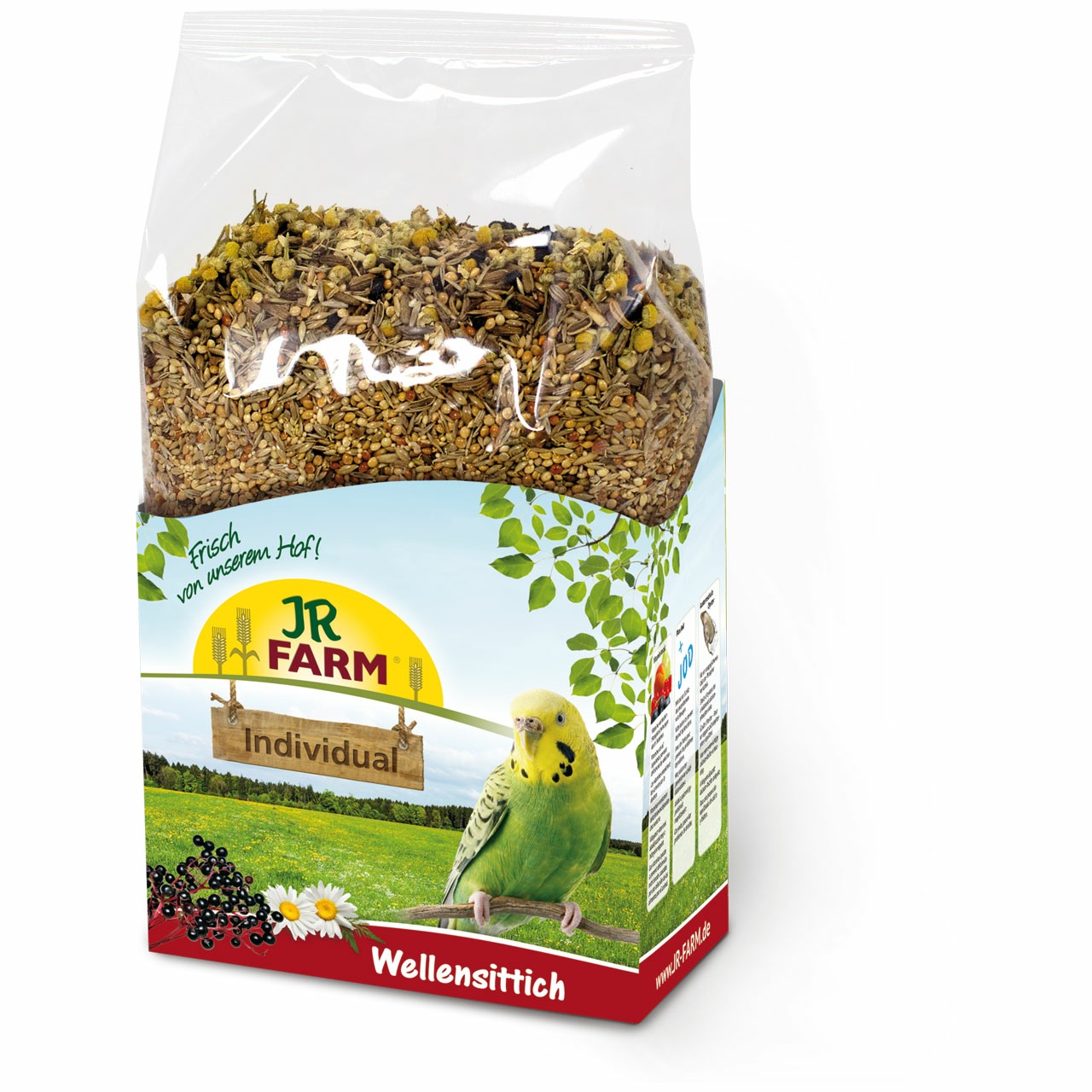 JR Farm Individual per Cocorite - Miscela di Sementi Bilanciata per Pappagallini Ondulati - 1 kg