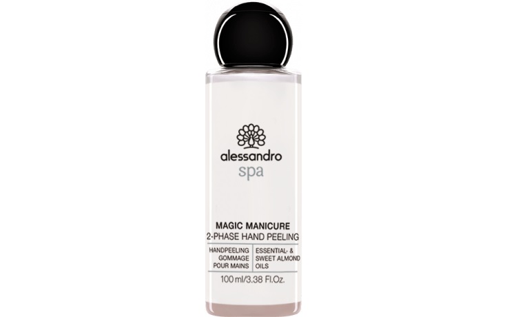 Alessandro Magic Manicure 2-Phase Peeling per Mani con Olio di Mandorle e Sale Marino - 100 ml