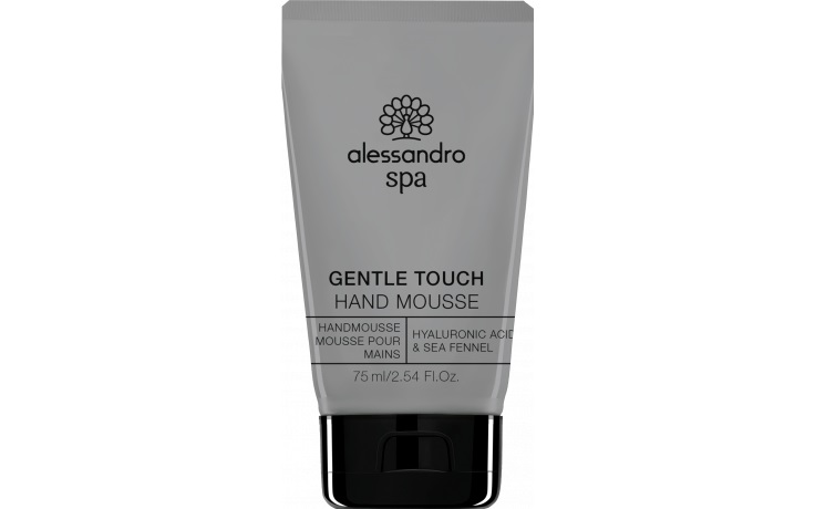 Alessandro Gentle Touch Hand Mousse 75 ml - Idratante con Acido Ialuronico e Finocchio Marino per Mani Secche e Sensibili