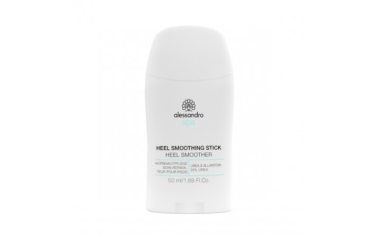 Alessandro HEEL SMOOTHING STICK 50 ml - Stick levigante per talloni screpolati con 25% di urea, profumazione al mentolo ed eucalipto