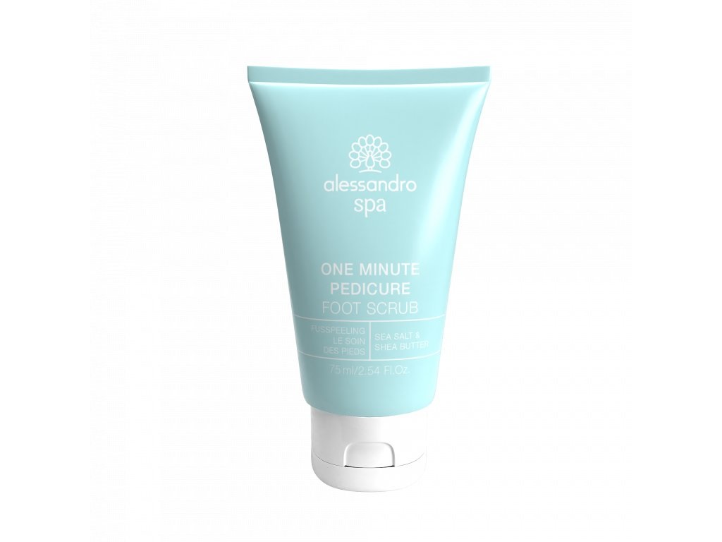 Alessandro SPA One Minute Pedicure Scrub per i piedi 75 ml - Rimuove calli, piedi lisci e morbidi in 60 secondi