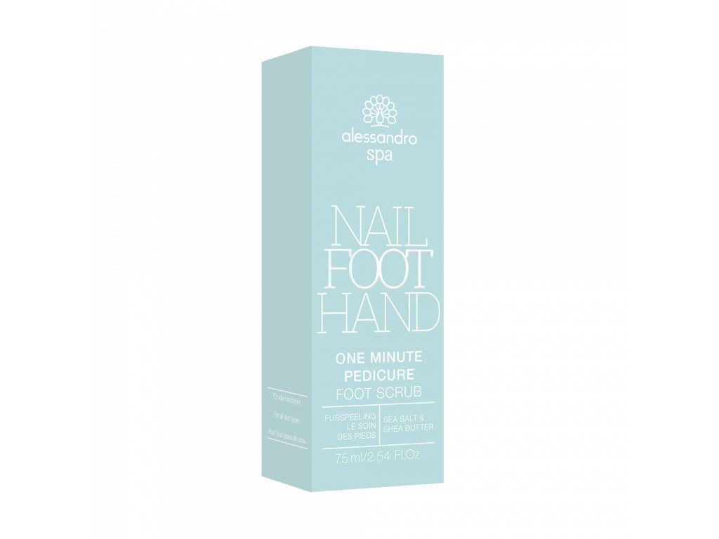 Alessandro SPA One Minute Pedicure Scrub per i piedi 75 ml - Rimuove calli, piedi lisci e morbidi in 60 secondi