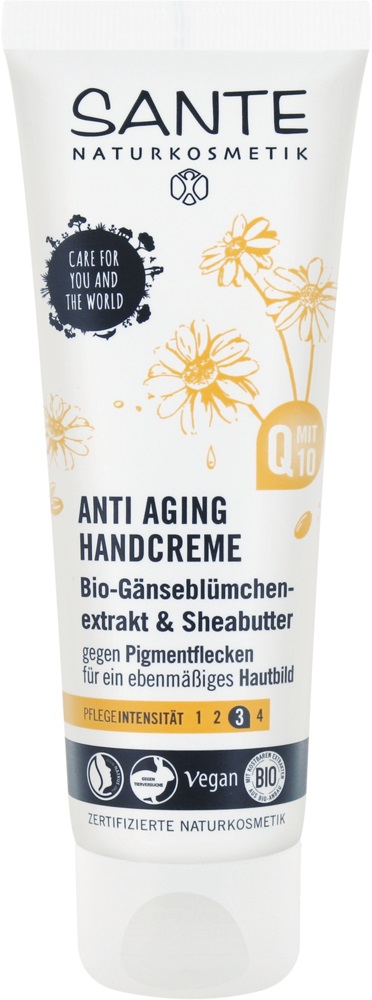 Sante Crema Mani Anti Aging - 75 ml, con Q10 e Oli Preziosi per Pelli Mature