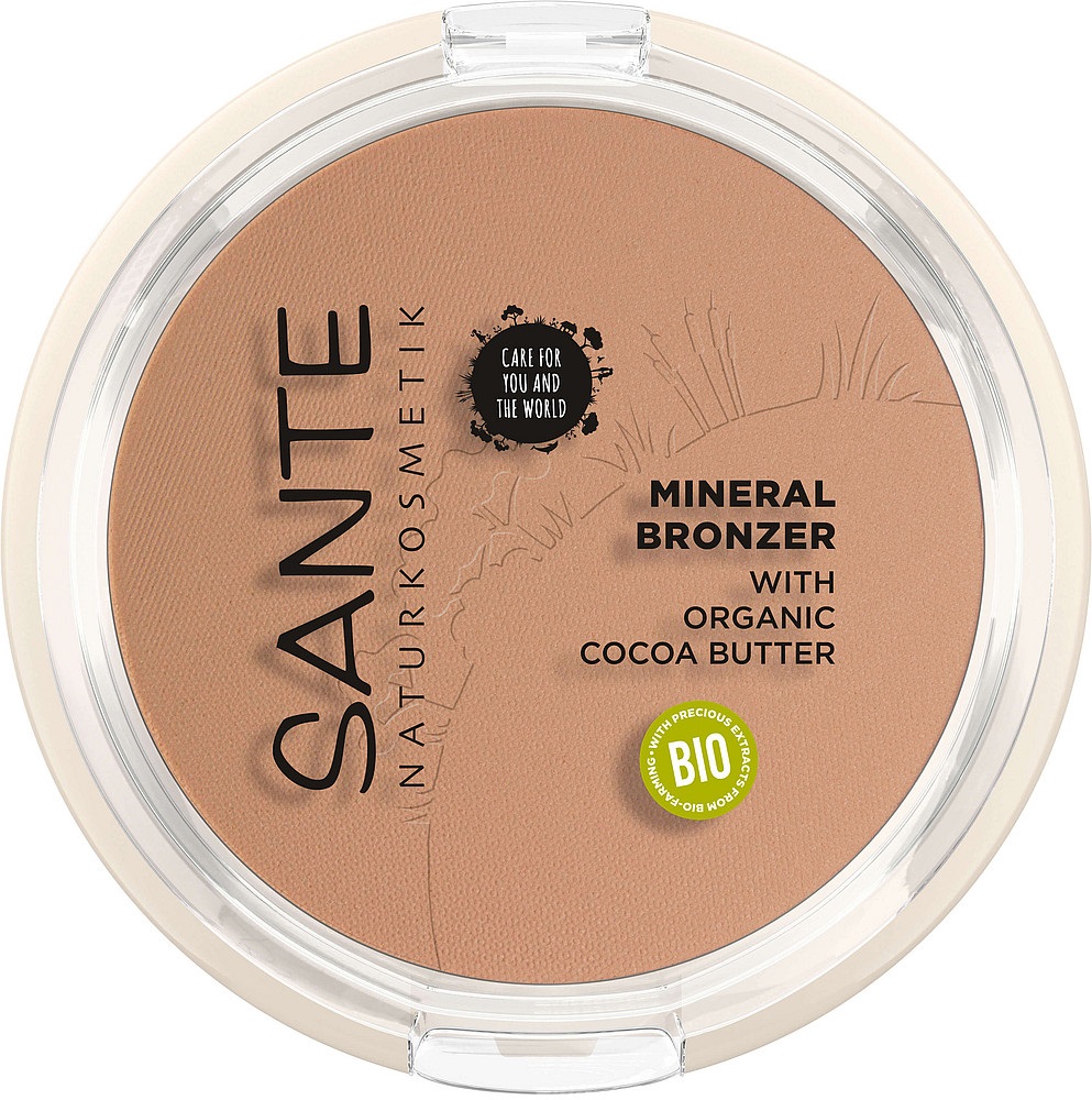 SANTE Mineral Bronzer 9 g - Polvere Compatta Naturale e Vegana per Contouring e Bagliore Perfetto