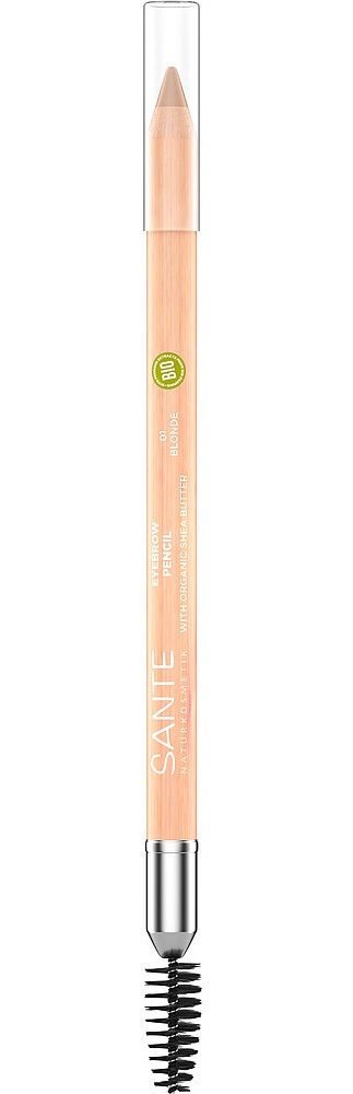 SANTE Naturkosmetik Matita per Sopracciglia 01 Blonde con Spazzola Integrata - 1,14 g, Texture Morbida, Trucco Naturale e Vegano