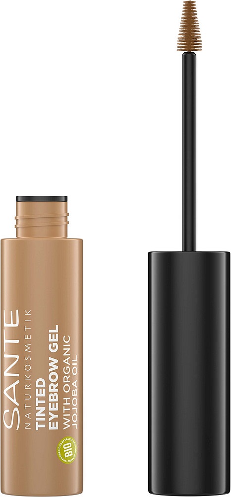 SANTE Gel e Mascara per Sopracciglia 01 Blondie - Tinted Eyebrow Gel 3,5 ml, Vegano, Fissa e Riempie