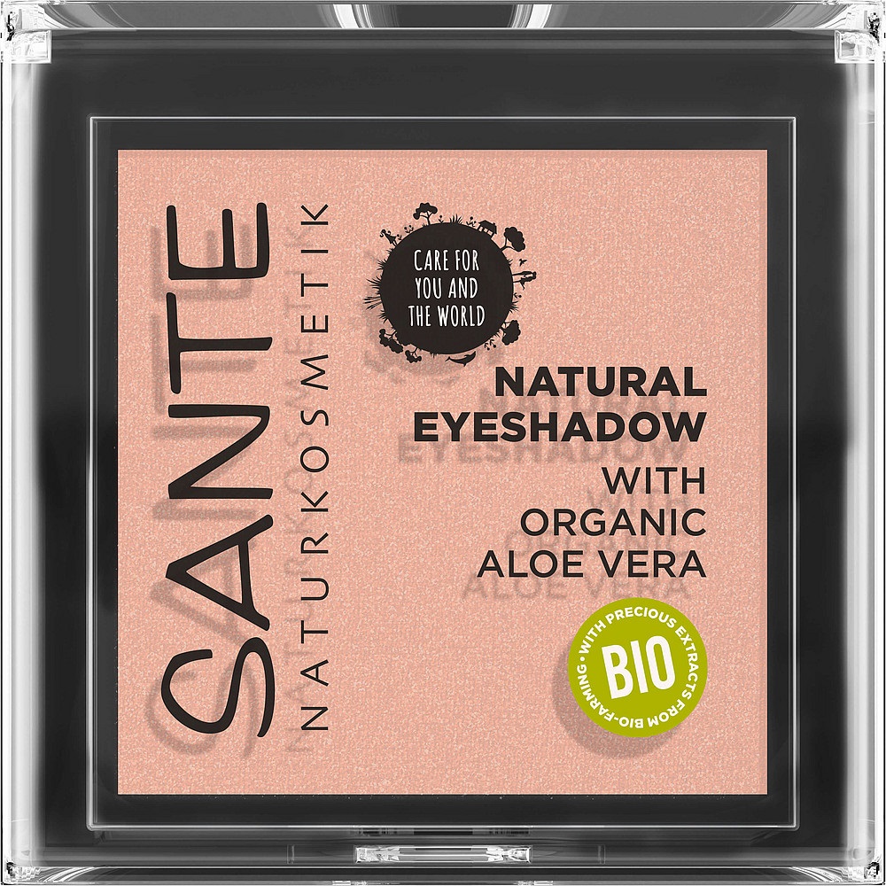 Sante Ombretto Naturale 01 Pearly Opal - 1,8 g, Vegano, con Aloe Vera Biologica, Ombretto Opaco Sfumato