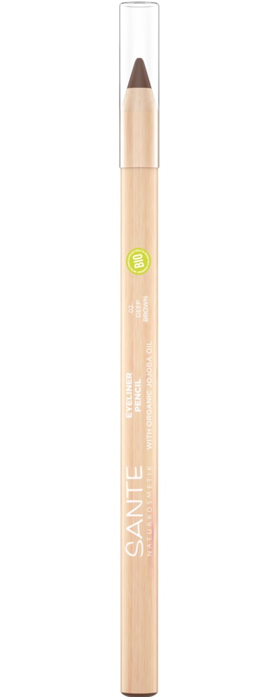 SANTE Eyeliner Pencil 02 Deep Brown - Matita per Occhi 1,14 g, Texture Morbida e Cremosa, 100% Naturale e Vegana