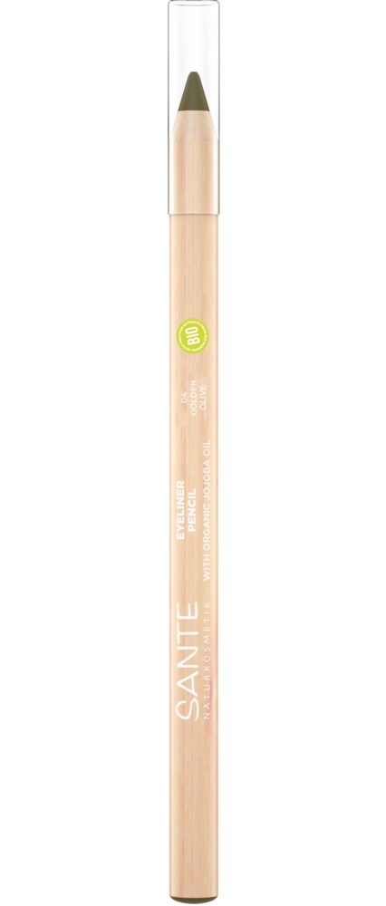 SANTE Naturkosmetik Eyeliner Pencil 04 Golden Olive - Kajal Eyeliner 1,14 g, Texture Cremosa e Morbida, 100% Naturale e Vegano