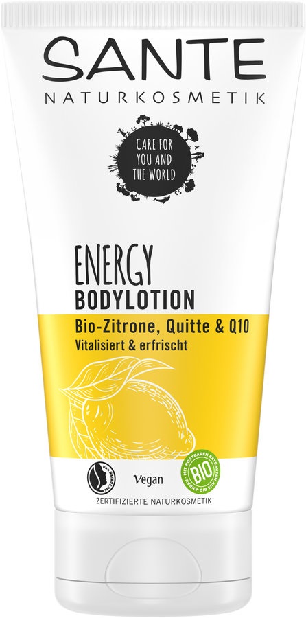 Sante Lozione Corpo Energy Bio Limone & Mela Cotogna 150 ml - Rassodante, Tonificante e Vegan