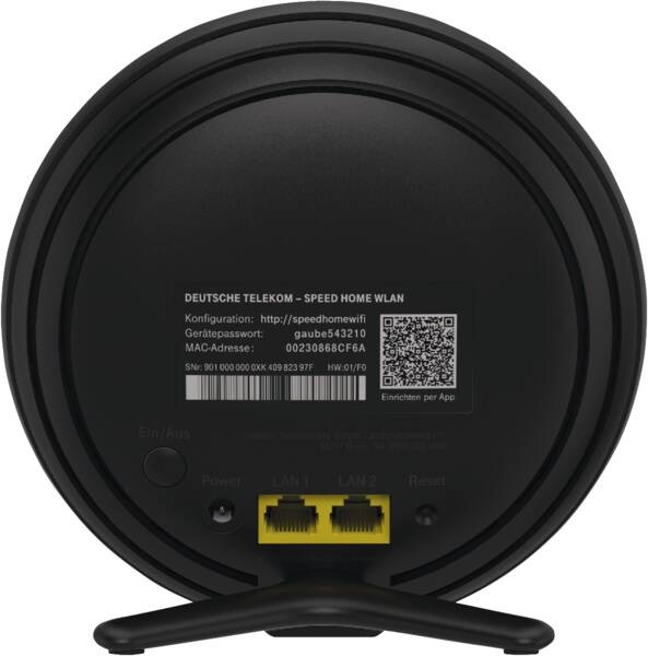 Telekom 40824613 router wireless Ethernet Dual-band (2.4 GHz/5 GHz) Nero